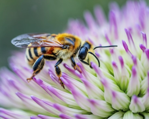 Bee on Flower