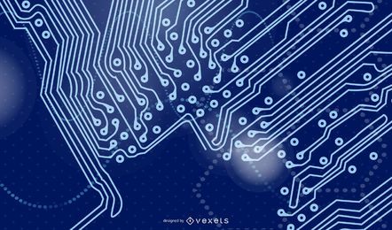 Blue Tech Glow Background