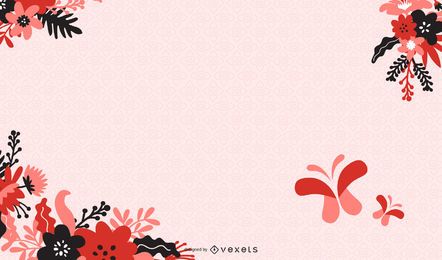 Butterfly Plant Abstract Background