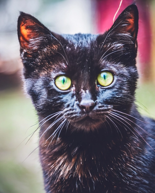 Captivating Black Cat