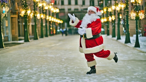 Cheerful Santa Claus