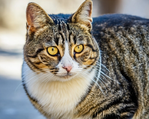 Curious Tabby Cat