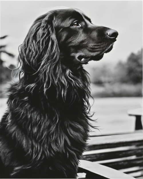 Elegant Black Dog