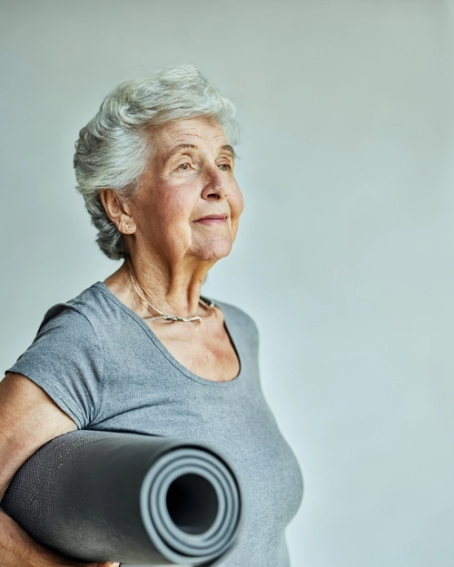 Empowered Senior Yogi