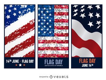 Flag Day Celebration Banners