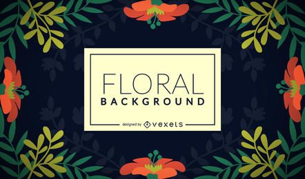 Floral Border Backdrop