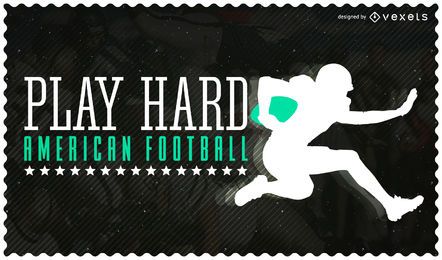 Football Player Silhouette Background
