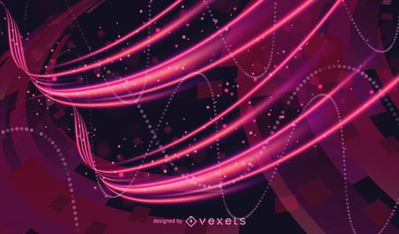 Glowing Light Wave Background