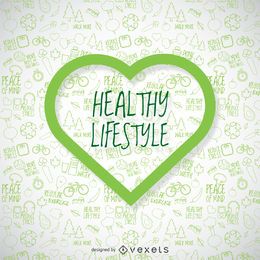 Green Heart Lifestyle Background
