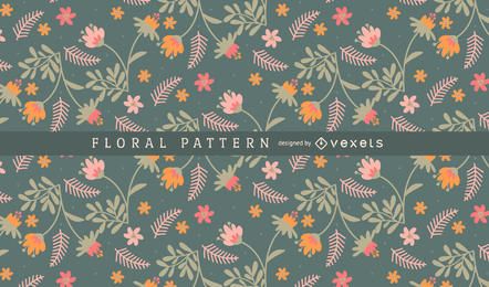 Hand-drawn floral backdrop