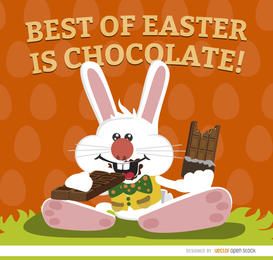 Joyful Bunny Chocolate Scene