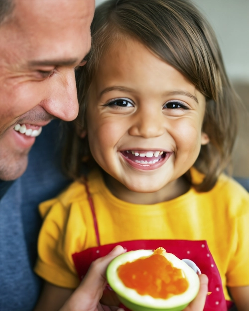 Joyful Father-Daughter Moment
