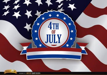July 4th Patriot Badge