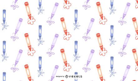 Kids' scribble flower vector design-free