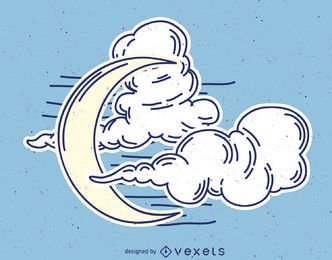 Lunar Clouds Sketch in Cosmos