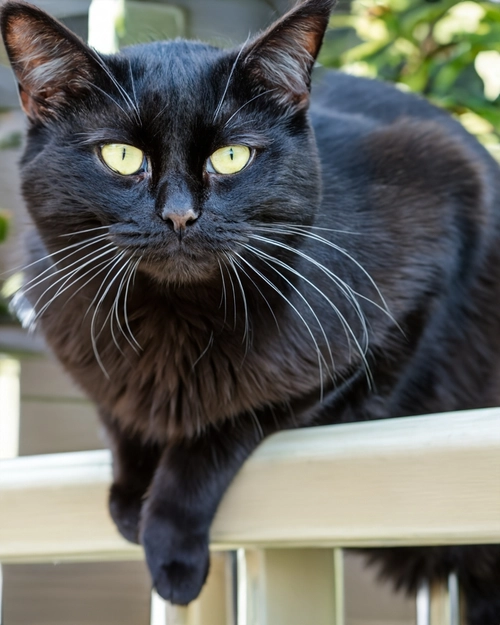 Majestic Black Cat