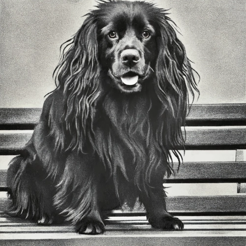 Majestic Black Dog