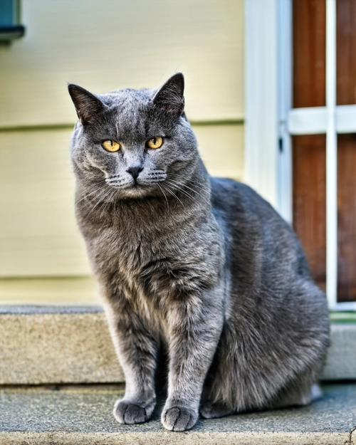 Majestic Gray Cat
