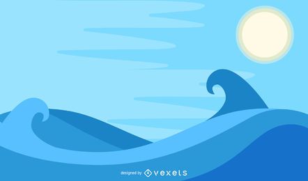 Ocean Breeze Wave Pattern