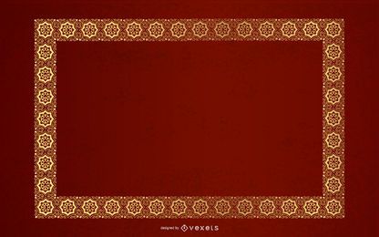 Ornate Floral Gold Frame