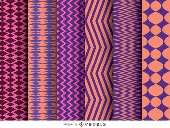 Retro geometric pattern pack