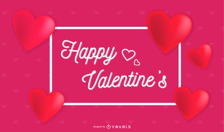 Romantic love heart deco