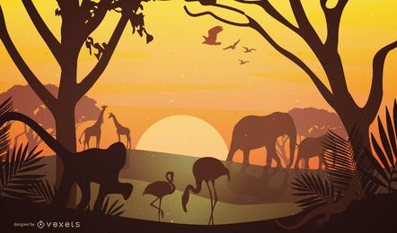 Safari Sunset Overlook