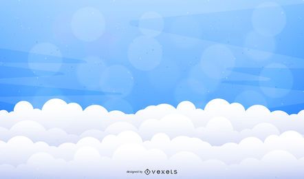 Sky Blue Cloud Design