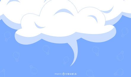 Sky Blue Cloud Design Template