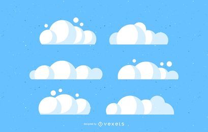 Sky Clouds Vector Set