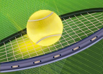 Sportive Racket Pattern