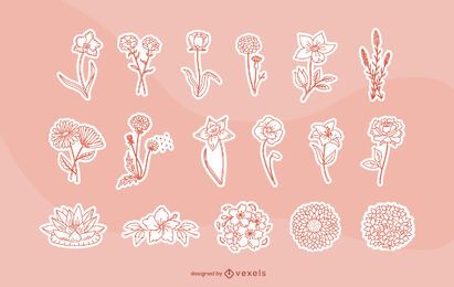 Spring Petal Sticker Set