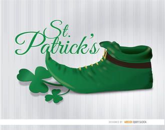 St. Patricks Day Leprechaun Boot Background