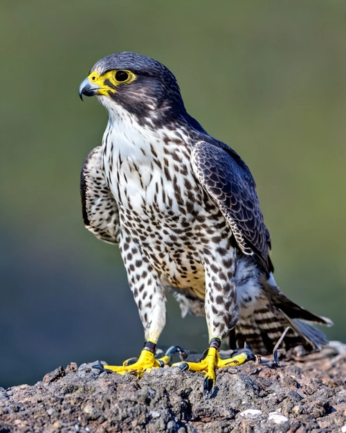 Striking Falcon Portrait