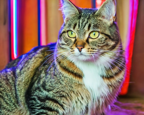 Striking Tabby Cat