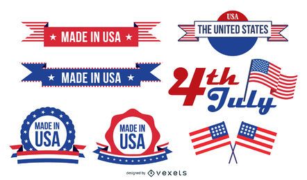 USA Badge Collection Set