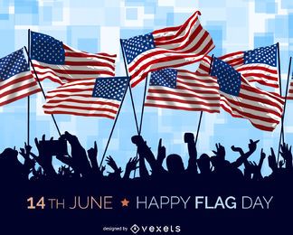 USA Flag Celebration Art