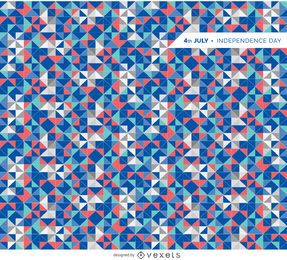 USA Flag Geometric Design