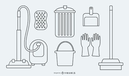 Utensils Cleaning Pack Cartoon