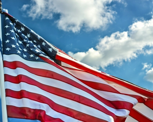 Vibrant American Flag
