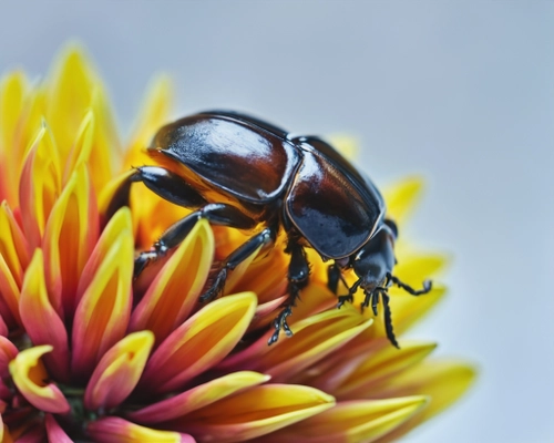 Beetle on Flower