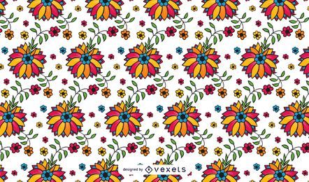 Vibrant Floral Pattern Design
