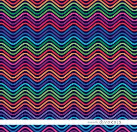 Vibrant wave design pattern