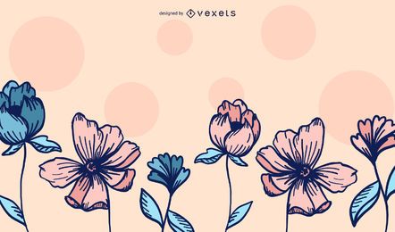 Vivid Floral Backdrop