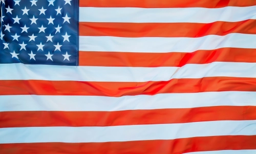 Waving American Flag