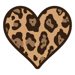 Animal Spot Heart Fur Design