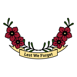 Anzac Memorial Flower Badge