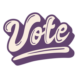 Ballot Script Text PNG Graphic" #vote #lettering #word #words #png-design #has-text