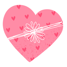 Choco heart doodle png design