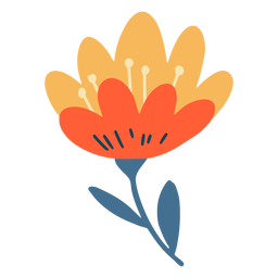 Colorful Tulip Stem PNG